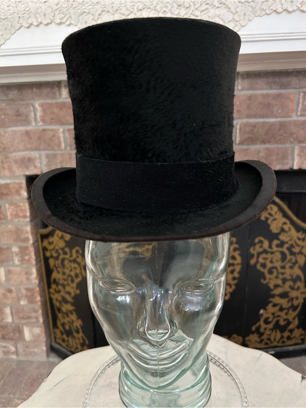 Antique Vintage BEST QUALITY LONDON Beaver Classic Black Top Hat Men’s Formal